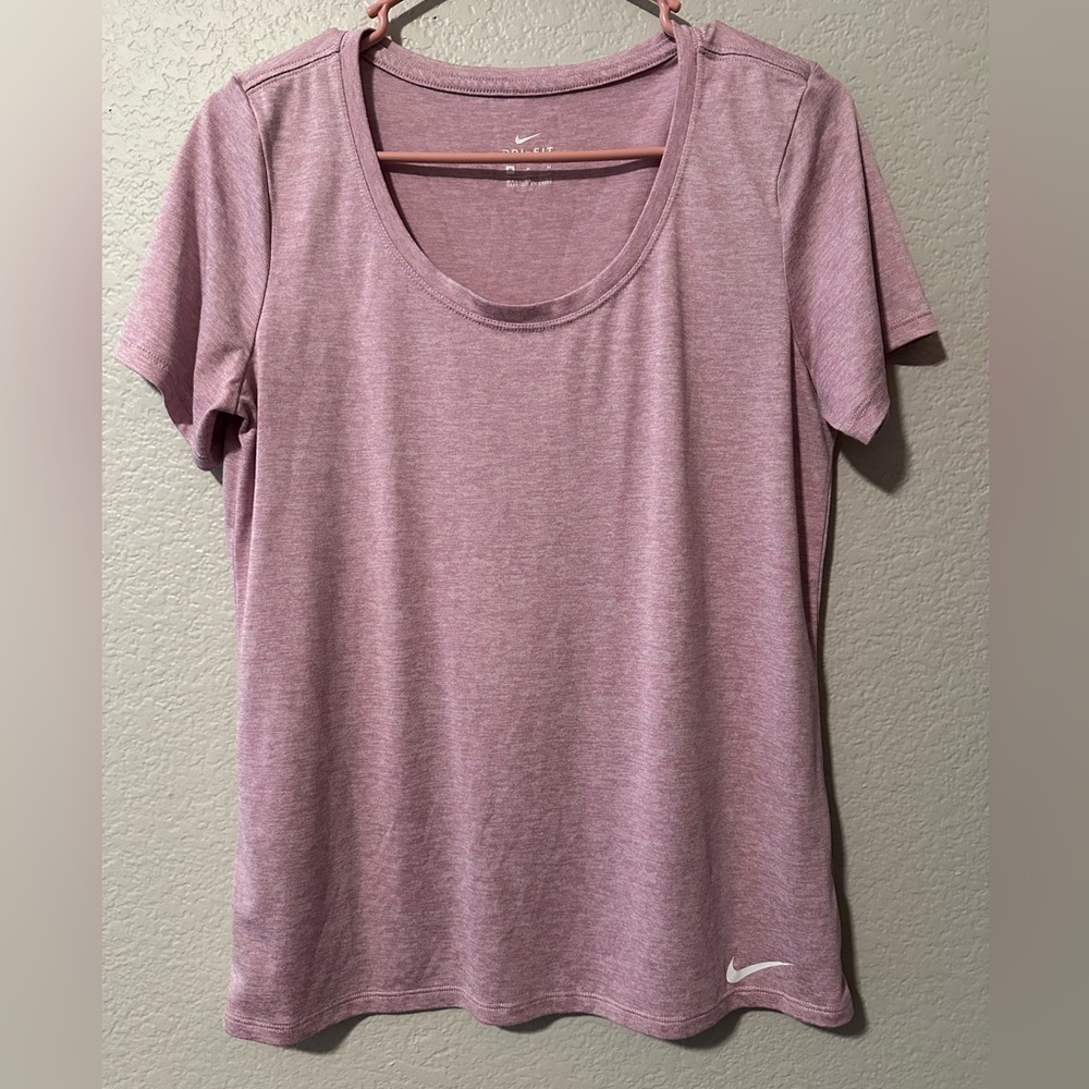 Nike Women's Pink Top Dri-Fit Size M Medium